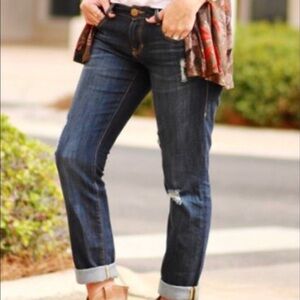 Cabi Distressed Slim Boyfriend Jeans 4